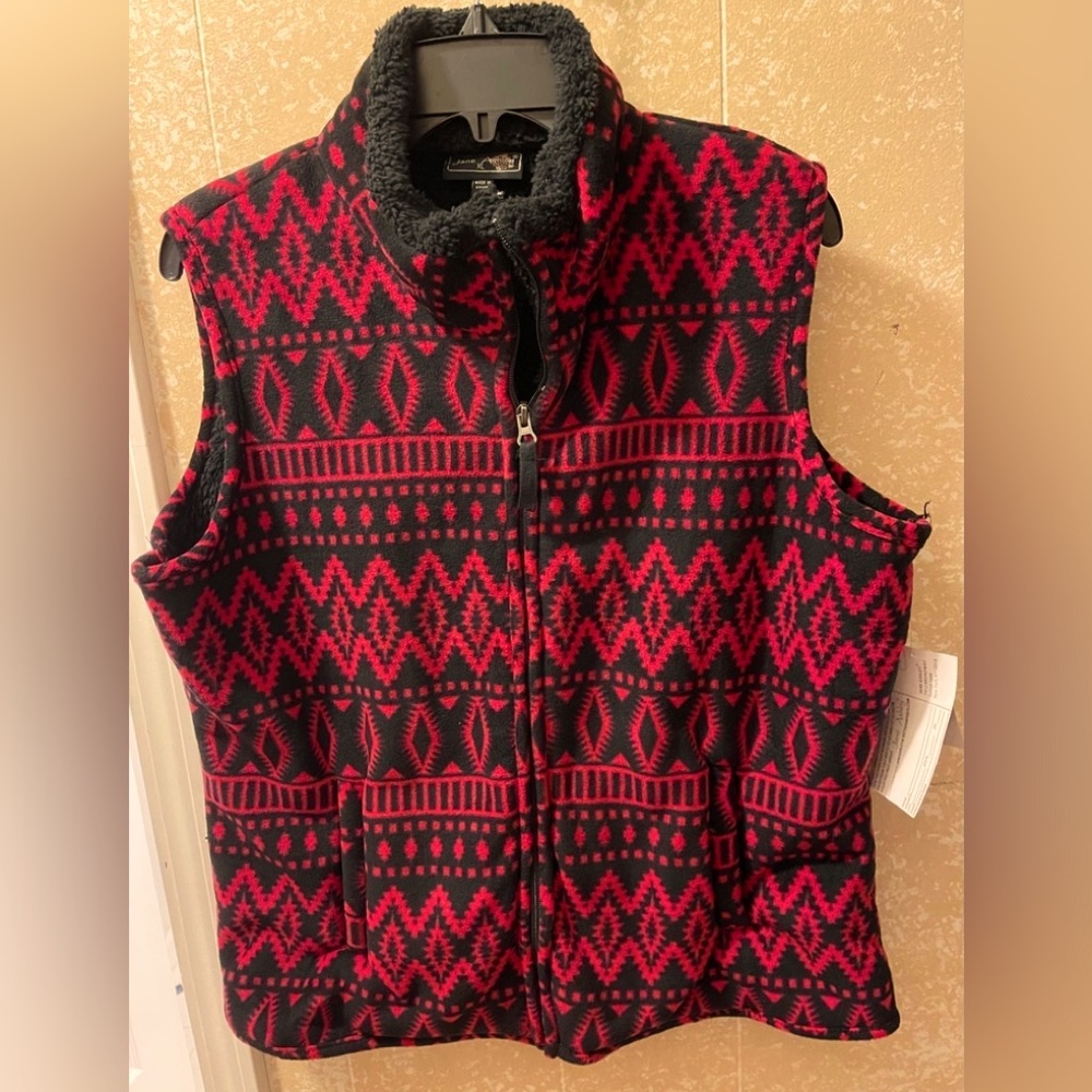 BNWT WOMENS JANE ASHLEY ZIP UP VEST